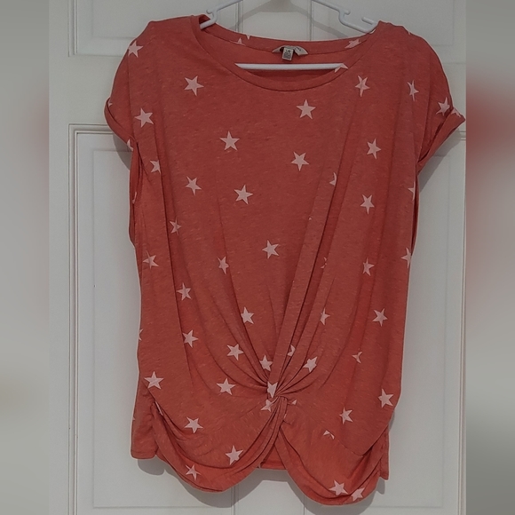 Lucky Brand Tops - Lucky Brand Burnt Red Star Shirt NWOT